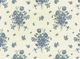 Dollhouse Miniature Wallpaper, Rio Dante, Blue